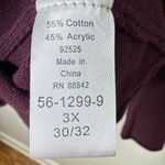 Ellos Women's Plus Size Star Applique Sweater in Boysenberry Size 3X Lightweight Purple Photo 7