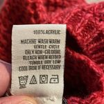 American Rag  Dark Pink Knitted Long Sleeve Chunky Cable Knit Sweater Sz Medium Photo 3