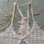 Free People | Pink Racerback Crochet Knit Top XS Photo 1