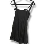 Free People Intimately  Lace-Up Mini Corset Dress Black Size Small Photo 5