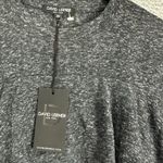 David Lerner  Top Womens XS Gray‎ Long Sleeve Ruffle Flare Boho Chic Glam NWT Photo 2