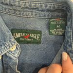 American Eagle Vintage Outfitters Oversized 100% Cotton Button Down Denim Shirt Photo 2
