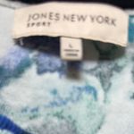 Jones New York  Sport blue floral cardigan Photo 2