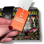 Sakroots  Womens Wallet Clutch Purse Crossbody Black Neon Pineapple Peace Sign Photo 8