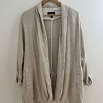 Frank & Oak Long Blazer Cardigan Linen Blend Lagenlook Size Medium Drape Photo 0