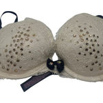 Victoria's Secret Victoria’s Secret Very Sexy Push-Up Bra – Nude & Black Lace with Rhinestones 32C Photo 0