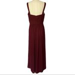 Bill Levkoff  1162 Wine Burgundy Regency Chiffon A-line Dress Bridesmaid 14 Photo 3