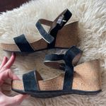 ◾️ Cordani Black Leather Cork Platform Wedge ◾️ Size 8 Photo 5