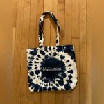 Realisation Par Blue and White Tie Dye Cotton Tote Bag Photo 4