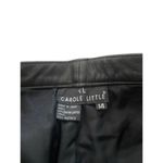 carole little Black 100% Genuine Leather Fully Lined Pants Size 14 Photo 3