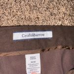Croft & Barrow  Dress Pants 16W Chocolate Brown Elastic Waist Business Work Photo 1
