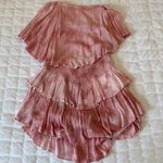 Mustard Seed Monaco Dusty Pink Tie-Dye Strapless Romper Photo 3