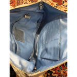 Coach  Poppy Glam Signature Metallic Tote Bag Silver 14489 FLAW Photo 5