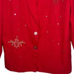 Vintage City Girl Red Blazer‎ Size 14 Photo 2