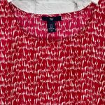 Gap Sleeveless Tunic Tank Top Size S Raspberry Red Geo Print Photo 1