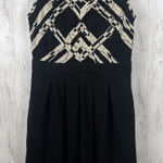 Anthropologie  Postmark‎ 9-H15 STCL Dress 6 Black White Pockets Pleated Cocktail Photo 0