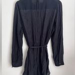 Avec Les Filles  Ruffled Romper long sleeve black relaxed lightweight L Photo 2