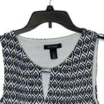 White House | Black Market White House Black Market Women's Top Geometric Ruched Sleeveless Keyhole Small Photo 1