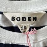 NWT Boden Womens 4R Striped Blue White Long Sleeve Mini T Photo 2
