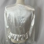 Pretty Little Thing NWT Pretty Little Things satin ruched blouse size 16 Photo 6