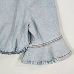 We Wore What Cropped Denim Top Size Medium NWT Denim Sexy Crop Top Photo 2