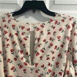 Alexia Admor Beige Floral V Neck Flutter Sleeve Midi Dress Photo 6