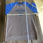 Hard Rock Cafe Unisex Sweatshirt Sz M Blue Gray Contrast Raglan Sleeve Tampa NEW Photo 4