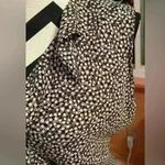 Max Studio black and white print ruffle tank with cap sleeves/tie back; size XL Photo 2