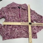Central Park West Sweater Womens X Small Pink Aubree Half Zip Sweater Cotton Photo 6