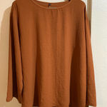 Source Unknown ‎ Terracotta Long Sleeve Blouse Photo 0
