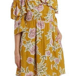 Floral print Cupcakes and Cashmere Fonda Ruffle Detail Floral Print Dress, Yello Yellow Size XS Photo 0