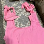 Day + Moon Pink Tie Strap Bodysuit Photo 2