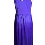 Vintage 90s Purple Nightgown With Sheer Lace Bodice size Medium Photo 2