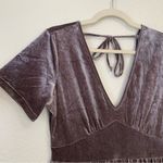 Wishlist Midnight Velvet Double V Tiered Skirt Short Sleeve Dress Photo 2