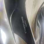 Shoe The Bear Maxine Silver Slingback Kitten Heel Size 36 Metallic Square Toe Photo 6