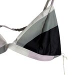Mara Hoffman Astrid Colorblock Sage Multi Triangle Bikini Swimsuit Top Size XL Photo 4