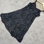 Torrid  Dark Grey Leopard Mesh Midi Dress Sleeveless V-Neck Fairygoth Size 1X Photo 0