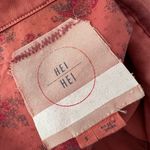 Anthropologie HEI HEI Denin Orange Anorak Utility Jacket Sz S Photo 3
