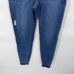 Spanx  Pull-on Skinny Jeans Womens M Blue Cotton‎ Blend Distressed Photo 2