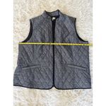 Talbots  Woman 3X‎ Herringbone Quilted Vest Sleeveless Jacket Black/White Photo 3