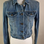 American Eagle  Outfitters‎ Blue Denim Jean Jacket Women Size Small Crop Photo 0