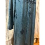 Geeta Casual Indian Maxi Long Sleeve Caftan Boho Dress Free Size Blue Size undefined Photo 1