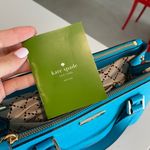Kate Spade  turquoise blue crossover brand new purse tote bag zipper pockets Photo 8