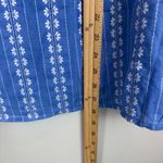 Croft & Barrow  Top Women's 2XL Blue White Floral Embroidered Flutter Sleeve NWT Photo 7