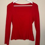 Scoop Neck Long Sleeve Top Size L Photo 0