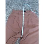 White Fox Boutique  Press Pause Pant Terracotta Brown Wide Leg Trousers Pleated S Photo 9
