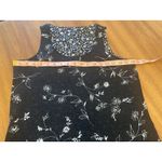 Y2K 90s Reversible Black Floral Maxi Dress Sleeveless Med Soft Grunge Indie Photo 5