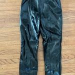 Black Latex Leggings Size 2 Photo 2