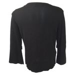 Anne Klein AK Black Sweater With Silver Buttons S Photo 1