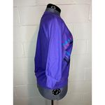tshirt 3/4 sleeve batwing 1980s geometric purple pink blue Size L Photo 6
